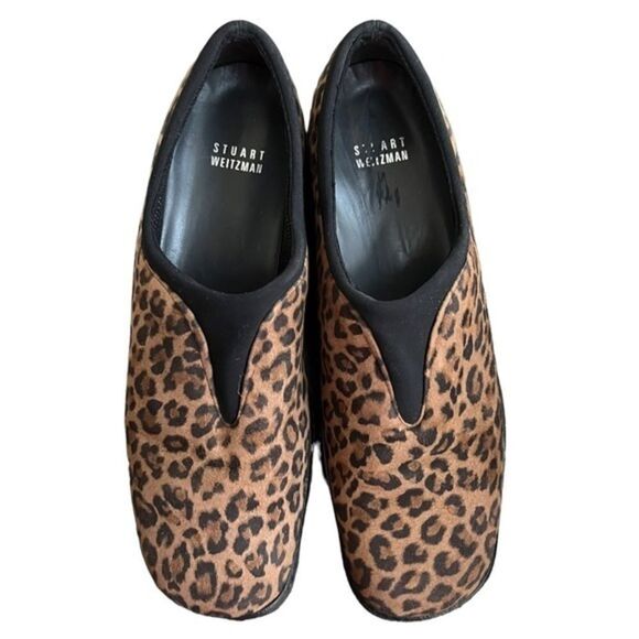 Stuart Weitzman cheetah print suede walking shoes size 8.5N - Picture 5 of 7